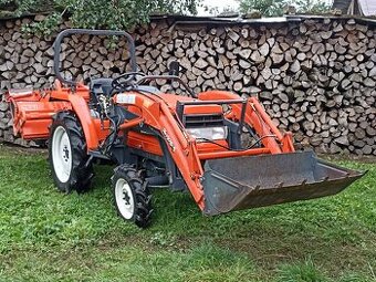 Malotraktor KUBOTA GL23 + čelný nakladač a rotavator
