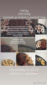 Vianočné zákusky, pečivo