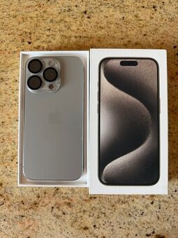 📱 Apple iPhone 15 Pro 256 GB Natural Titanium – výborný sta