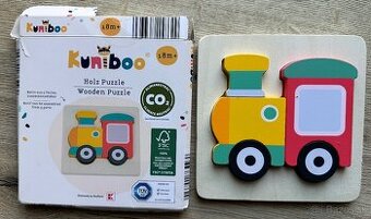 Drevené puzzle Kuniboo vláčik za 2eur