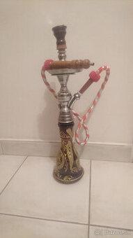 Vodná fajka - Červená, 40 cm vysoká