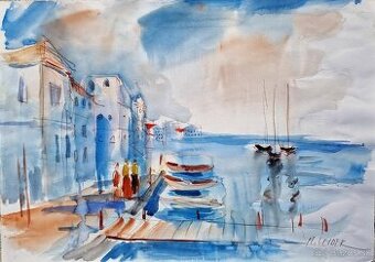 MOSHE LEIDER - (Akvarel) 2, Impresionizmus