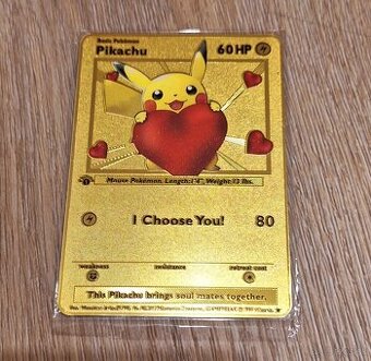 Kovové pokémon karty