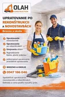 UPRATOVACIE SLUŽBY – BREZNO A OKOLIE