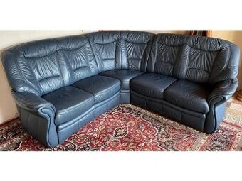 Luxusní rohová kožená sedací souprava, 2592