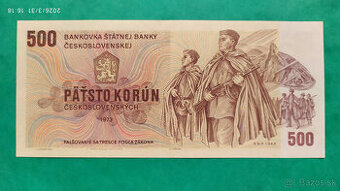 500 Kčs 1973 séria Z
