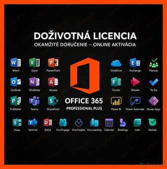 ✅ Office 365 Pro Plus [DOŽIVOTNE 5 ZARIADENÍ] ⏩ DO 2 MIN
