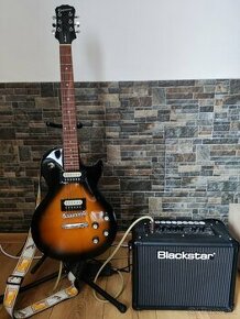 SET Epiphone gitara + Blackstar kombo + Stojan + Kábel