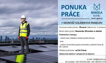 MONTÉR SOLÁRNYCH PANELOV - NEMECKO