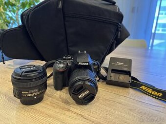 Nikon D3300 s 2 objektívami a príslušenstvom