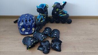 Detske inline korcule (29-32 velkost) + prilba a chranice