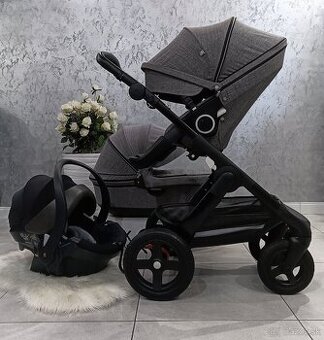 TROJKOMBINÁCIA STOKKE TRAILZ BLACK MELANGE - 1