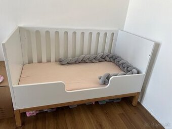 Rastúca detská posteľ QUAX INDIGO 70x140 + matrac