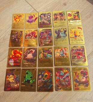 Zlaté pokemon karty