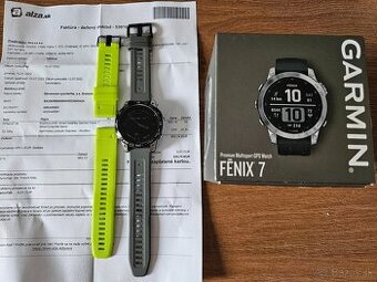 Garmin Fenix 7 silver v záruke