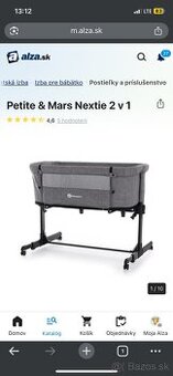 Detská postieľka Petite & Mars Nextie 2 v 1