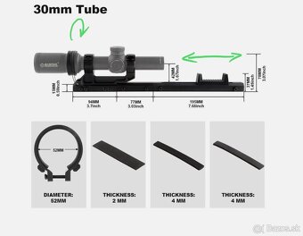 ▬ special priblizovacia montaz rychlo-zoom na optiku 30mm
