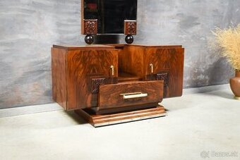ŠTÝLOVÝ TOALETNÝ STOLÍK ART DECO SO ZRKADLOM