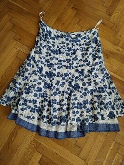 bavlnena sukňa modrá M&S