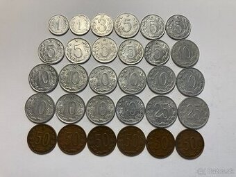 Československo 1960 - 1993 ČSSR ČSFR mince v obyčajnom stave