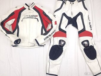 Vanucci VSM Titan dámska kožená moto kombinéza biela S 38
