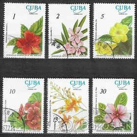 Flóra - Kvety - 1977 - Kuba /lep Kompletná séria 