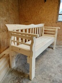 Záhradná drevená lavica ( Retro )