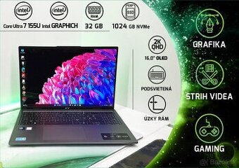 16.0" OLED Acer®SWift-v Alze 1019€, Intel Ultra 7, 32GB, 1T