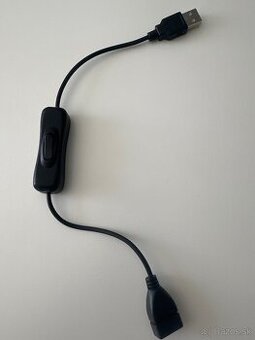 USB A predlžovací káblikom s vypínačom nové