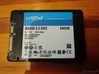 Predám 2,5" SSD disk CRUCIAL 240GB SATA - 1