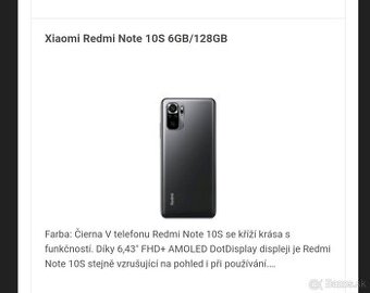 Xaomi redmi 10S Ram 6GB 128GB