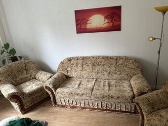 Darujem Rozkladací gauč + kreslá