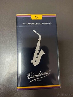Zabalená škatulka plátkov Vandoren Alt 10kusov