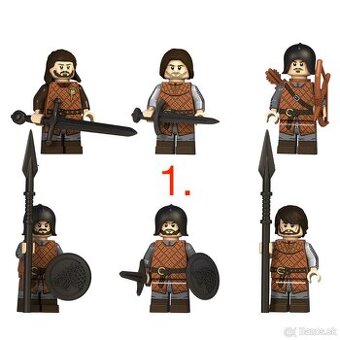 Figúrky Rím + stredovek (6, 8ks) - typ lego, nové