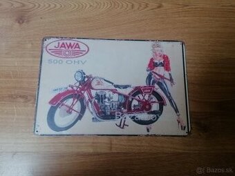Plechová tabuľa Jawa 500 OHV