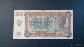bankovky slovensky stat 10,20,50,100 korun