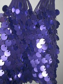 Flitrová fialová kabelka shopper Zara sequin nová