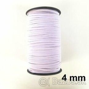 Prádlová textilná krajčírska guma 4 mm a 6 mm