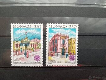 Poštové známky č.408 - Monako - architektúra komplet