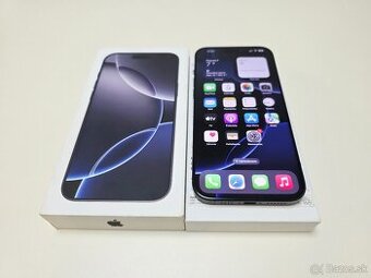 APPLE IPHONE 16 PRO MAX 256GB ,BLACK.TOP STAV ,BATERKA 100%