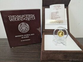 Zlata 3g 917/1000 VATIKANSKA 10€ 2023- Krst proof