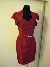 Šaty červené - nové, veľ.40 - zníž. cena - 1