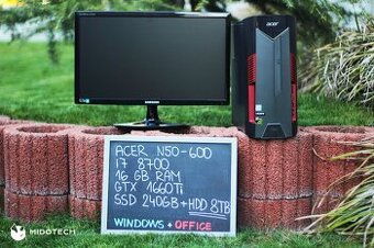 ACER N50-600 | I7 8700 | 16 GB RAM | GTX 1660 TI | SSD+HDD