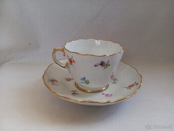 Míšeň, Meissen - malovaný porcelánový šálek - 1