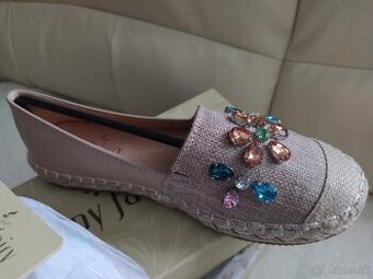 NOVÉ béžové espadrilky Jenny Fairy veľ.37 (osobný odber)