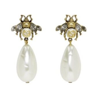 Gucci gold bee earrings