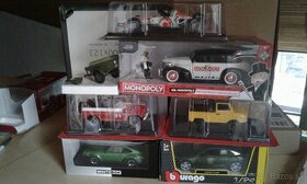 Modely  áut  v mierke 1/24