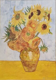 malovany obraz slnecnice