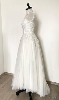 Svadobné šaty pre nižšiu postavu 34/36