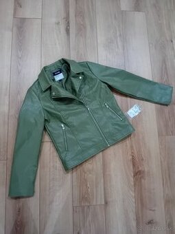 Dievčenská koženková bunda, KIABI, velk. 146/152